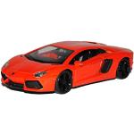 Reduzierte Orange Welly Lamborghini Aventador Modellautos & Spielzeugautos aus Metall 