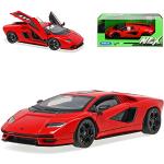 Rote Welly Lamborghini Countach Modellautos & Spielzeugautos 