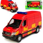Rote Welly Mercedes Benz Merchandise Feuerwehr Modellautos & Spielzeugautos aus Metall 