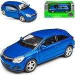 Welly Opel Astra H GTC Coupe Blau 2004-2010 ca 1/4