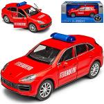 Rote Welly Porsche Cayenne Feuerwehr Modellautos & Spielzeugautos 