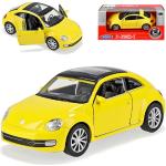 Gelbe Welly Volkswagen / VW Beetle Modellautos & Spielzeugautos aus Metall 