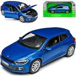 Blaue Welly Volkswagen / VW Scirocco Modellautos & Spielzeugautos aus Metall 