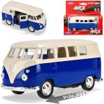 Blaue Welly Volkswagen / VW Transport & Verkehr Spielzeug Busse aus Metall 