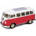 Rote Welly Volkswagen / VW Transport & Verkehr Spielzeug Busse aus Kunststoff 