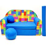 Welox Kindersofa Spielsofa Minicouch aus Schaum Kindersessel Kissen Matratze Farbwahl (C32)