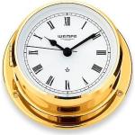 Weiße WEMPE Runde Chronometer Schiffsuhren aus Gelbgold mit Analog-Zifferblatt mit römischen Zahlen für Herren zum Bootssport 