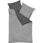 Reduzierte Silberne KAEPPEL Feinbiber Bettwäsche mit Reißverschluss aus Baumwolle 135x200 