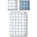 Reduzierte Blaue Karo Moderne My Home Bettwäsche Sets & Bettwäsche Garnituren aus Baumwolle maschinenwaschbar 135x200 2-teilig 