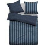 Blaue Tom Tailor Bettwäsche Sets & Bettwäsche Garnituren mit Reißverschluss aus Flanell 135x200 2-teilig 