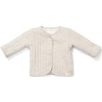 Cremefarbene Bio Kinderübergangsjacken aus Baumwolle für Babys Größe 68 