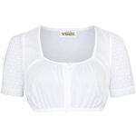 Weiße Halblangärmelige Wenger Austrian Style Transparente Blusen & durchsichtige Blusen aus Spitze für Damen Größe XXL 