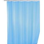 Hellblaue WENKO Uni Duschvorhänge aus Kunststoff 