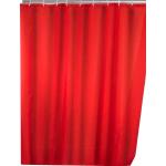 Rote WENKO Uni Duschvorhänge aus Kunststoff 