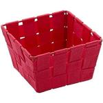 Rote Moderne WENKO Adria Quadratische Regalkörbe & Schubladenkörbe 14 cm aus Polyrattan 