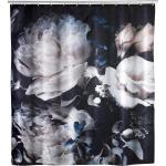 Schwarze WENKO Textil-Duschvorhänge aus Textil 180x200 