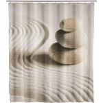 WENKO Duschvorhang Sand & Stone Sand Kunstfaser 180x200 cm (BxH)