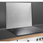Silberne WENKO Küchenrückwände aus Edelstahl Höhe 0-50cm 