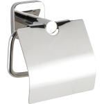 Silberne Moderne WENKO Toilettenpapierhalter & WC Rollenhalter  aus Edelstahl 