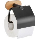 Schwarze Industrial WENKO Turbo Toilettenpapierhalter & WC Rollenhalter  