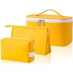 Gelbe Schminktaschen & Make-Up Taschen mit Reißverschluss für Damen medium 