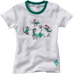 Weiße Kurzärmelige Werder Bremen Nachhaltige Kinder T-Shirts aus Baumwolle Größe 74 