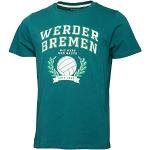 Grüne Rautenmuster Werder Bremen Bio T-Shirts aus Baumwolle für Herren Größe 3 XL 