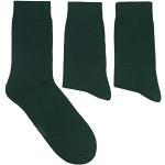 Dunkelgrüne Unifarbene Business Weri Spezials Thermo-Socken aus Wolle für Herren Größe 39 für den für den Sommer 