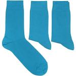 Blaue Unifarbene Business Weri Spezials Thermo-Socken aus Wolle für Herren Größe 39 für den für den Sommer 