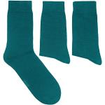 Petrolfarbene Unifarbene Business Weri Spezials Thermo-Socken aus Wolle für Herren Größe 47 für den für den Sommer 