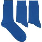 Kornblumenblaue Unifarbene Business Weri Spezials Thermo-Socken aus Wolle für Herren Größe 39 für den für den Sommer 