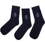 Marineblaue Business Weri Spezials Thermo-Socken aus Angora für Herren Größe 43 3-teilig 