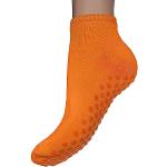 Weri Spezials Yoga & Fitness Damen Stoppersocken Anti-Rutsch Socken Pilates Sportsocken Sneaker (as3, numeric, numeric_39, numeric_42, regular, regular, Orange)