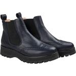 Dunkelblaue Werner Chelsea-Boots aus Leder leicht für Damen Größe 39 