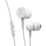 WESC In Ear Kopfhörer, Kabel Kopfhörer mit Multifunktionstaste, freihändiges Telefonieren, Klarer Audioklang, Leichtgewichtige Earbuds – Weiß
