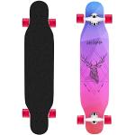 WeSkate Longboard Skateboard, 106,7 cm Drop-Through Cruiser Skateboard 8-lagig kanadischer Ahorn mit ABEC-9 Kugellagern, T-Tool für Teenager Mädchen Erwachsene Anfänger