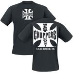 Reduzierte Schwarze Vintage West Coast Choppers Rundhals-Ausschnitt T-Shirts aus Baumwolle für Herren Größe XL 