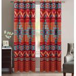 Rote Western Gardinen & Vorhänge aus Polyester maschinenwaschbar 