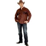 Braune Orlob Cowboy-Kostüme aus Polyester für Herren Größe L 