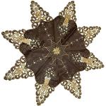 Braune Sterne Mitteldecken aus Polyester 