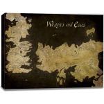 Bunte Antike Game of Thrones Westeros Leinwandbilder aus Holz 60x80 