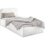 Weiße Westfalia Polsterbetten mit Bettkasten aus Kunstleder 120x200 mit Härtegrad 3 