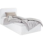 Weiße Westfalia Polsterbetten mit Bettkasten aus Kunstleder 120x200 mit Härtegrad 3 