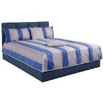 Blaue Westfalia Betten mit Stauraum 100x200 mit Härtegrad 2 