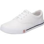 Weiße Josef Seibel Low Sneaker mit Schnürsenkel in Normalweite aus Frottee mit herausnehmbarem Fußbett für Herren Größe 48 