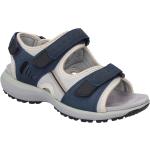 Blaue Josef Seibel Outdoor-Sandalen mit Klettverschluss in Normalweite aus Nubukleder leicht für Herren Größe 40 für den für den Sommer 