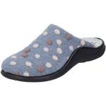 Blaue Josef Seibel Damenpantoffeln & Damenschlappen in Komfortweite aus Textil mit herausnehmbarem Fußbett Größe 42 