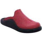 Rote Josef Seibel Damenpantoffeln & Damenschlappen in Schmalweite aus Textil mit herausnehmbarem Fußbett Größe 41 