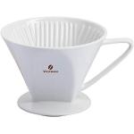 Weiße Westmark Pour Over Kaffeebereiter aus Porzellan spülmaschinenfest 4 Personen 