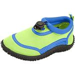 Wet Shoes Kinder Kleinkind Größe Aqua Beach Surf Wasser Schwimmen für Jungen und Mädchen, Grün - Grün-blau - Größe: 36 EU
